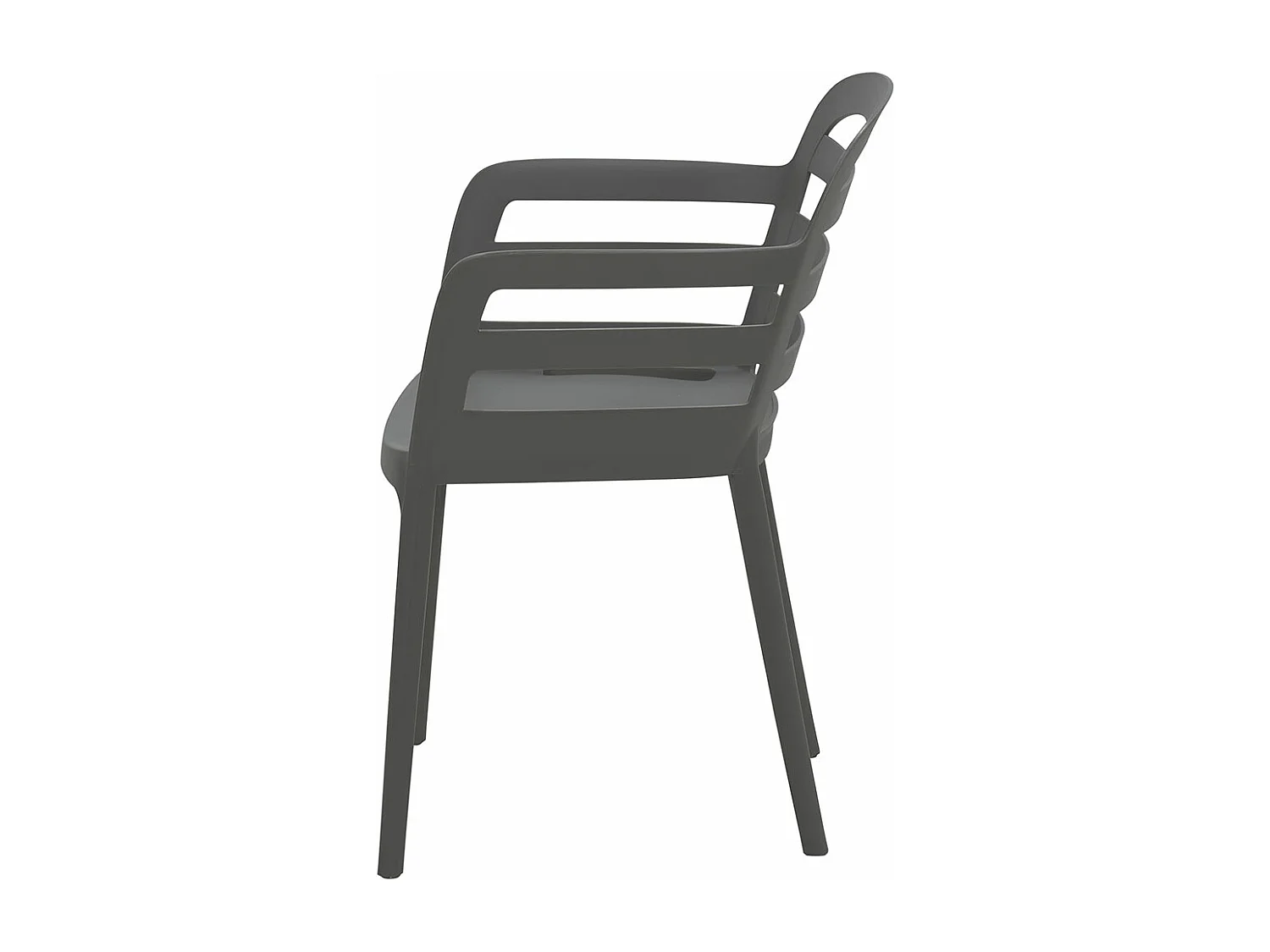 Chaise de jardin Garden Impressions Mira Gris foncé