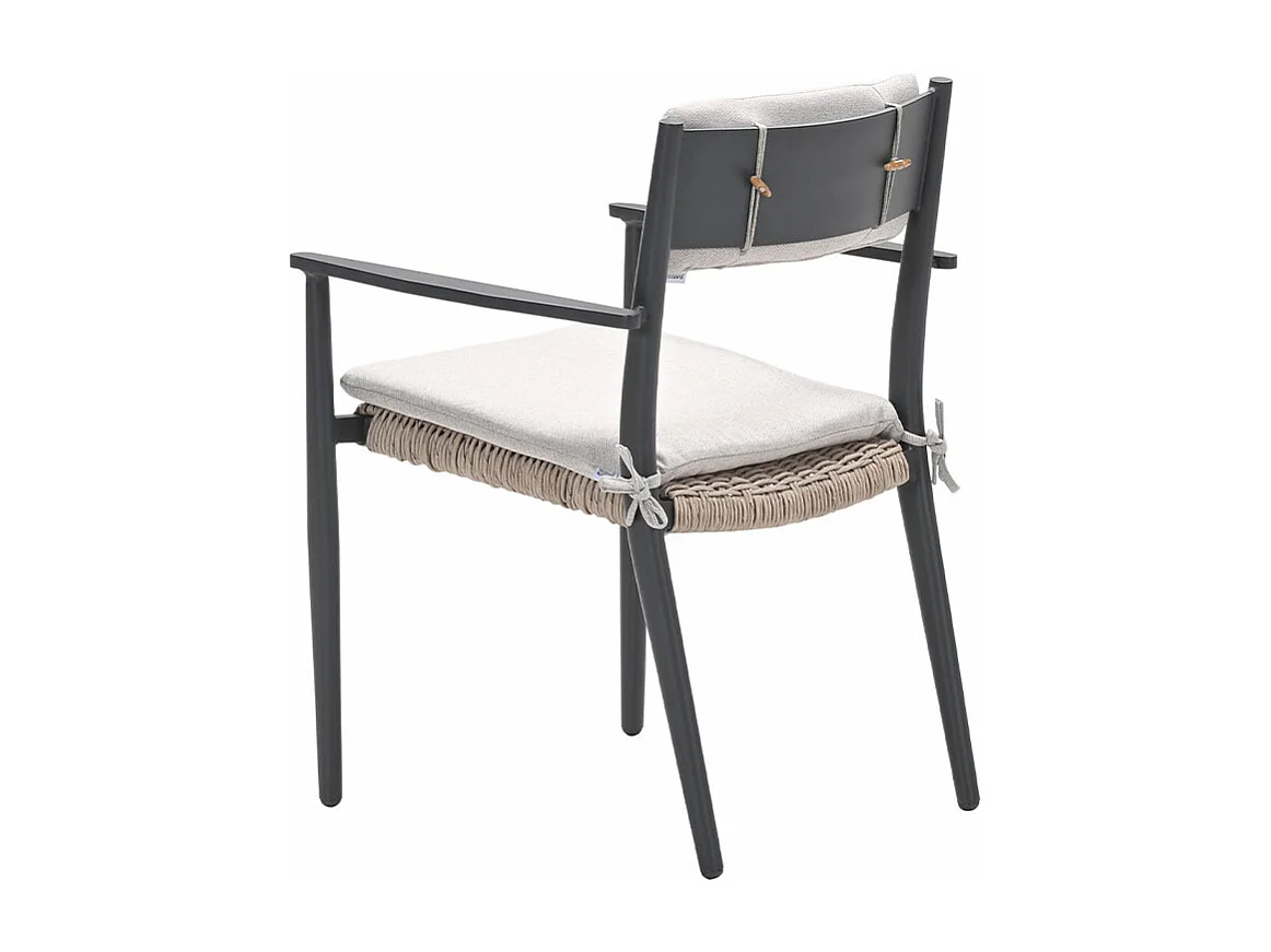 Chaise de jardin Garden Impressions Lily gris foncé - 2 pièces