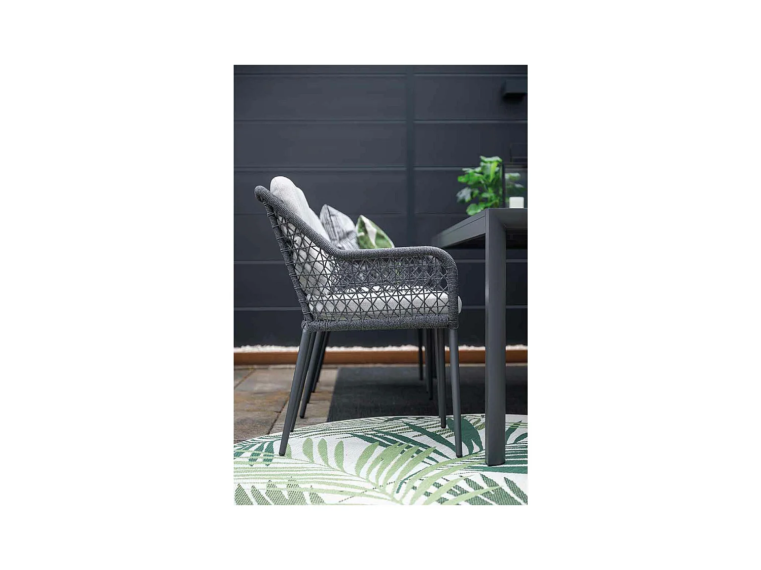 Garden Impressions chaise de jardin Pemba gris foncé