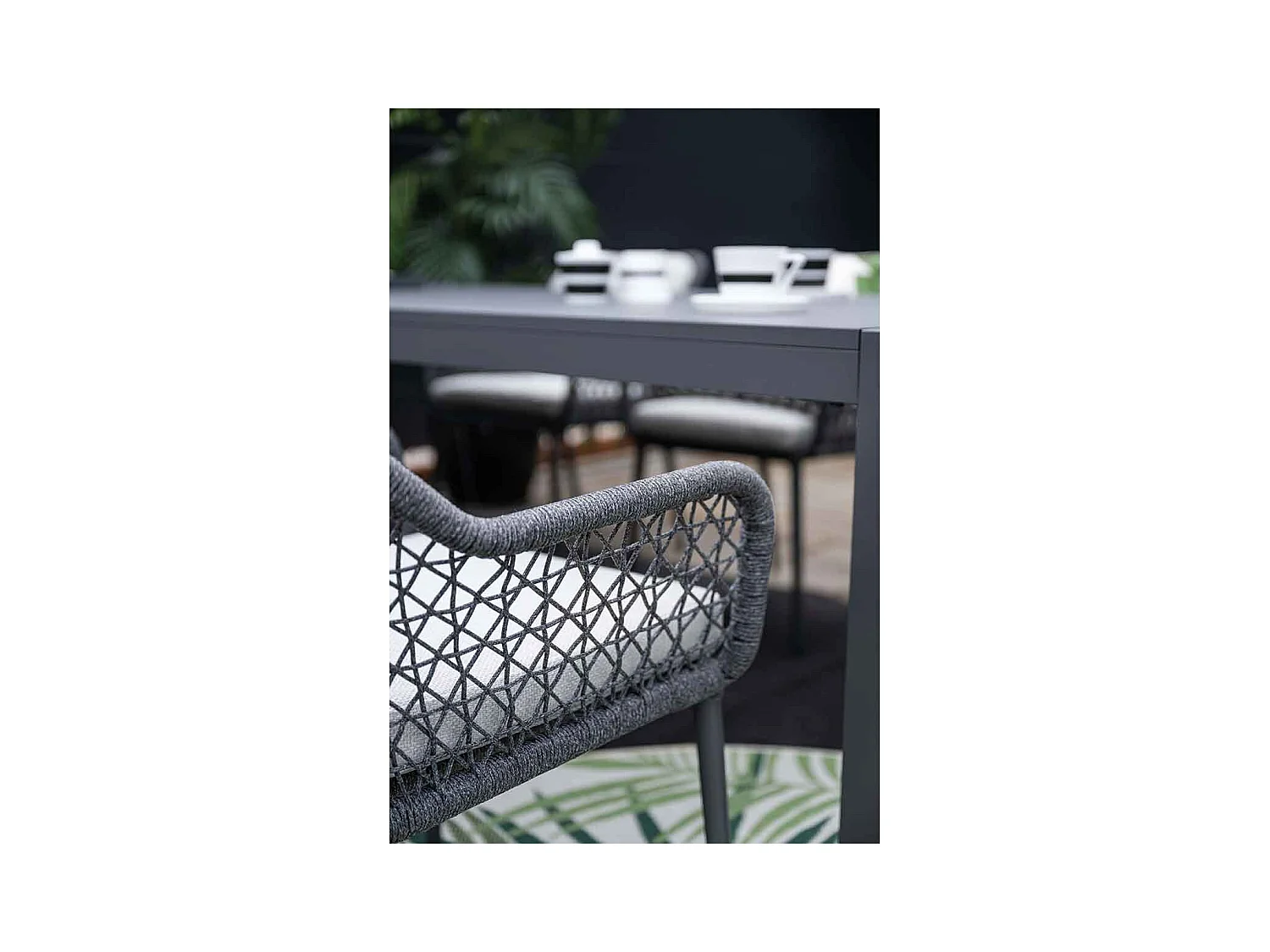 Garden Impressions chaise de jardin Pemba gris foncé