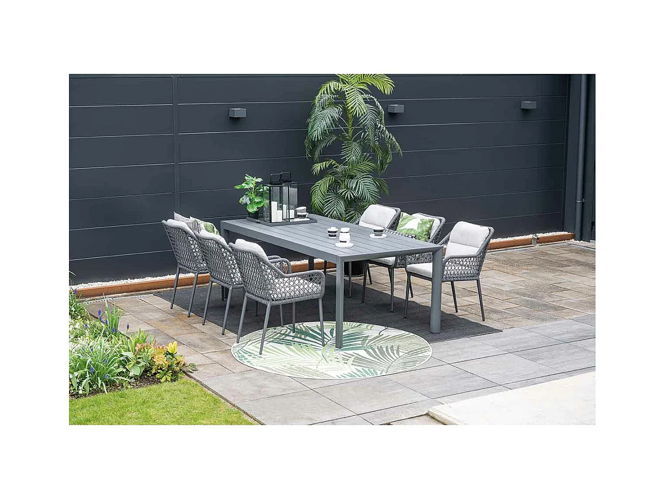 Garden Impressions chaise de jardin Pemba gris foncé