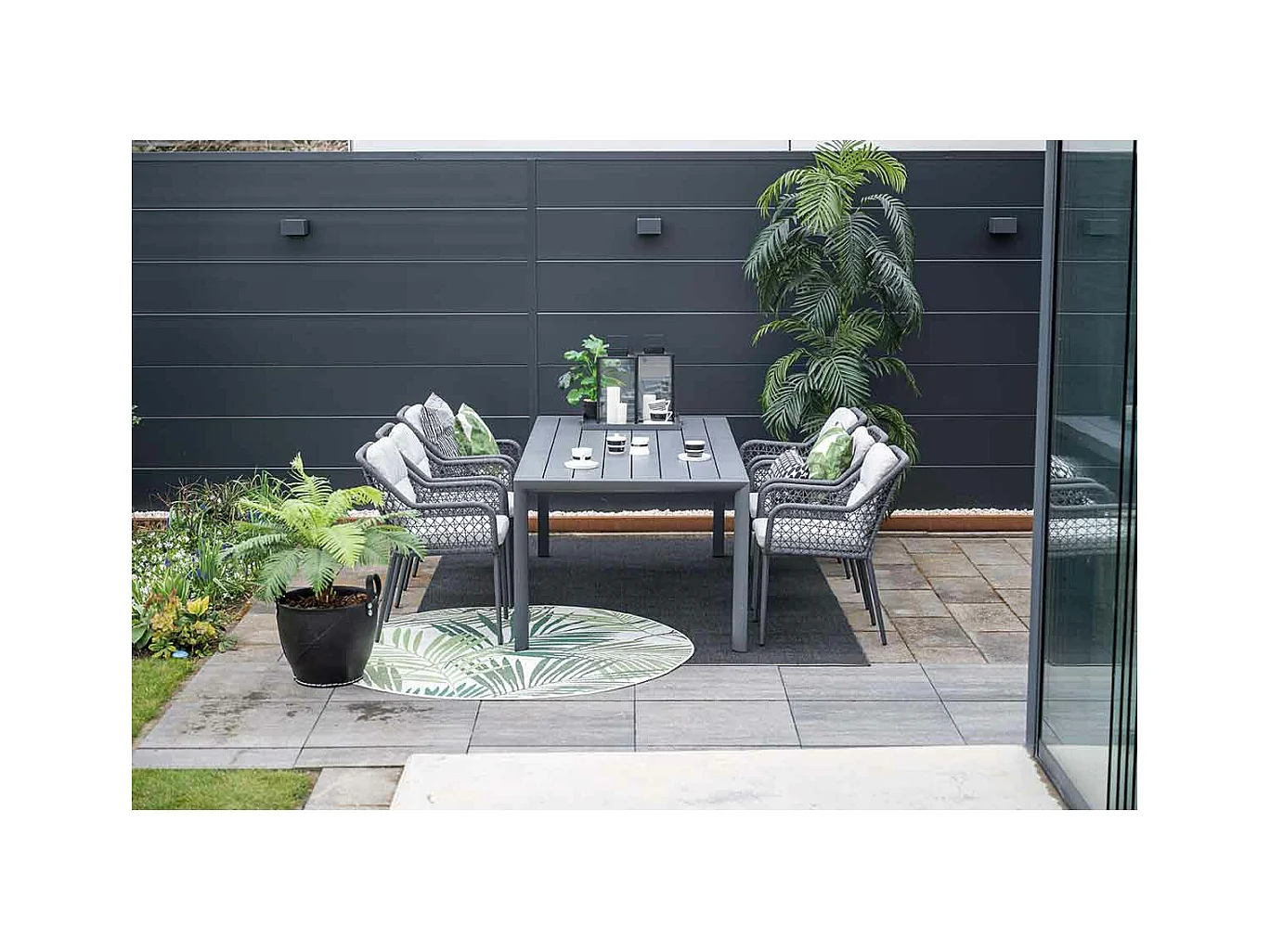 Garden Impressions chaise de jardin Pemba gris foncé