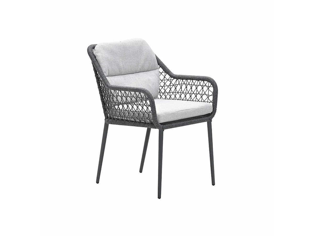 Garden Impressions chaise de jardin Pemba gris foncé