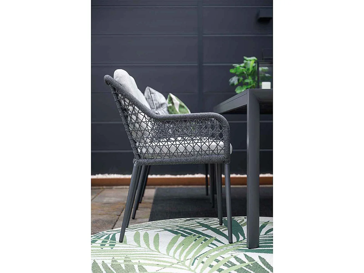 Garden Impressions chaise de jardin Pemba gris foncé