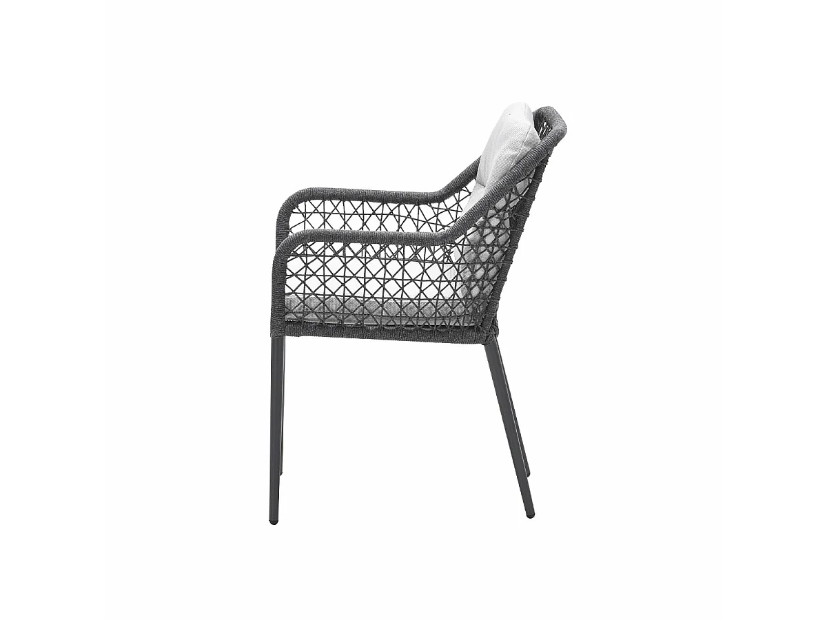 Garden Impressions chaise de jardin Pemba gris foncé