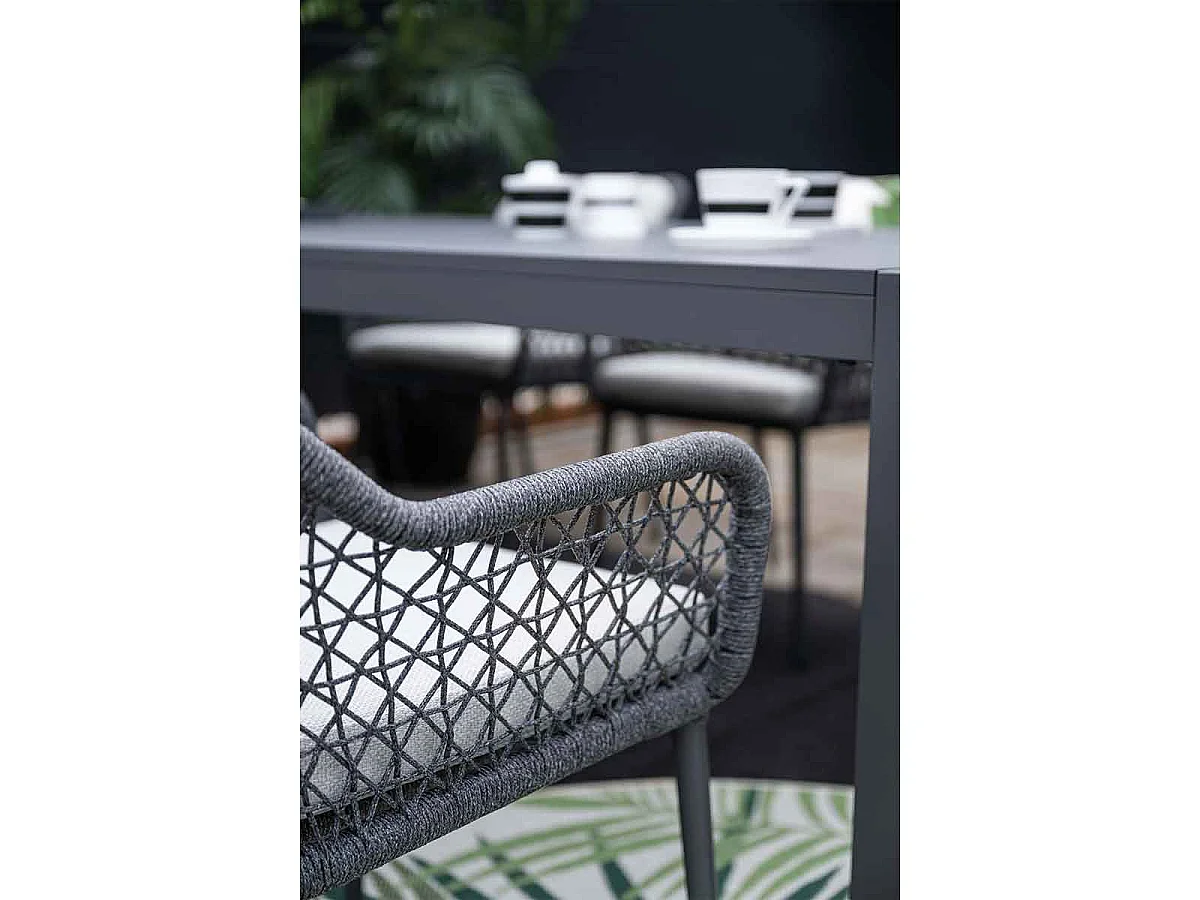 Garden Impressions chaise de jardin Pemba gris foncé