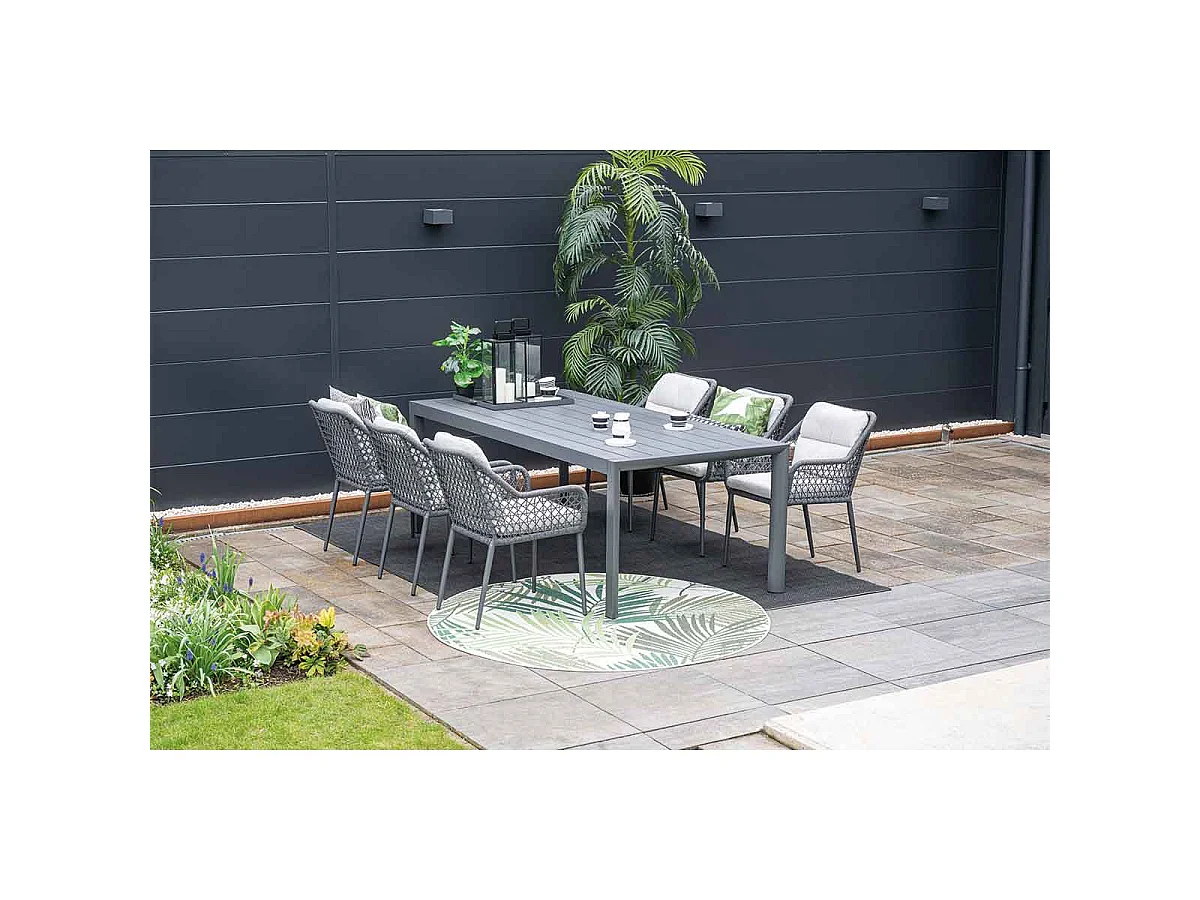 Garden Impressions chaise de jardin Pemba gris foncé