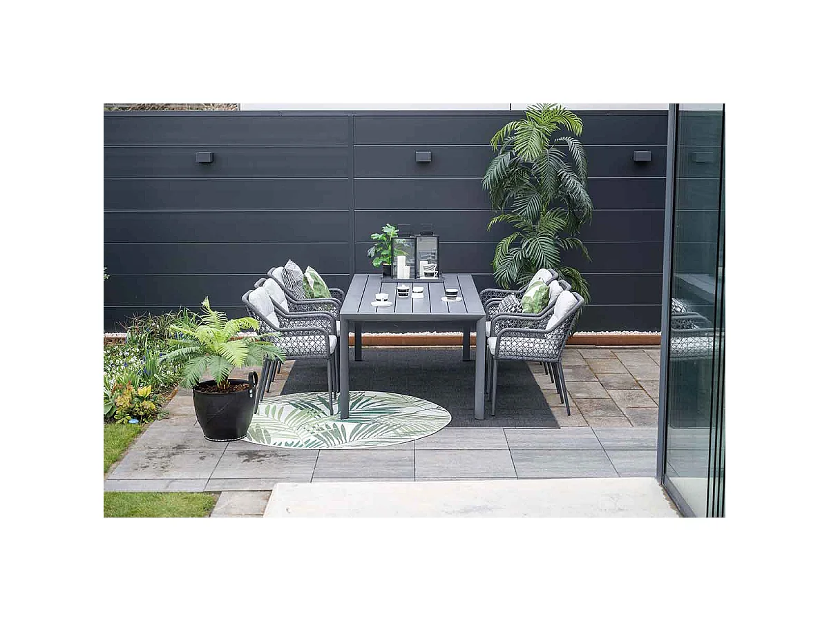 Garden Impressions chaise de jardin Pemba gris foncé