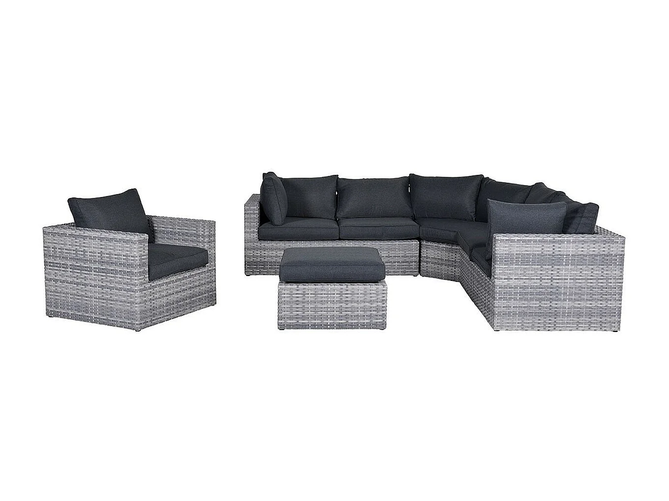 Garden Impressions Carlo fauteuil de jardin lounge - Gris clair