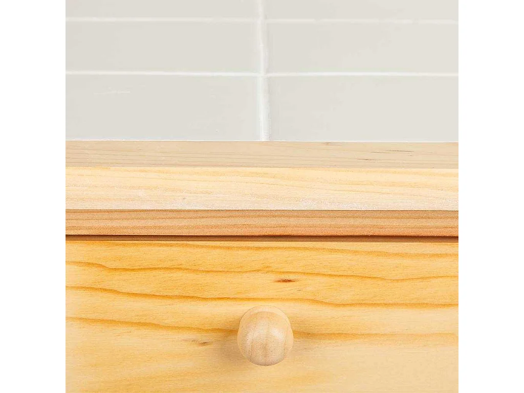 Carrello da cucina in legno marrone 47x37x85h