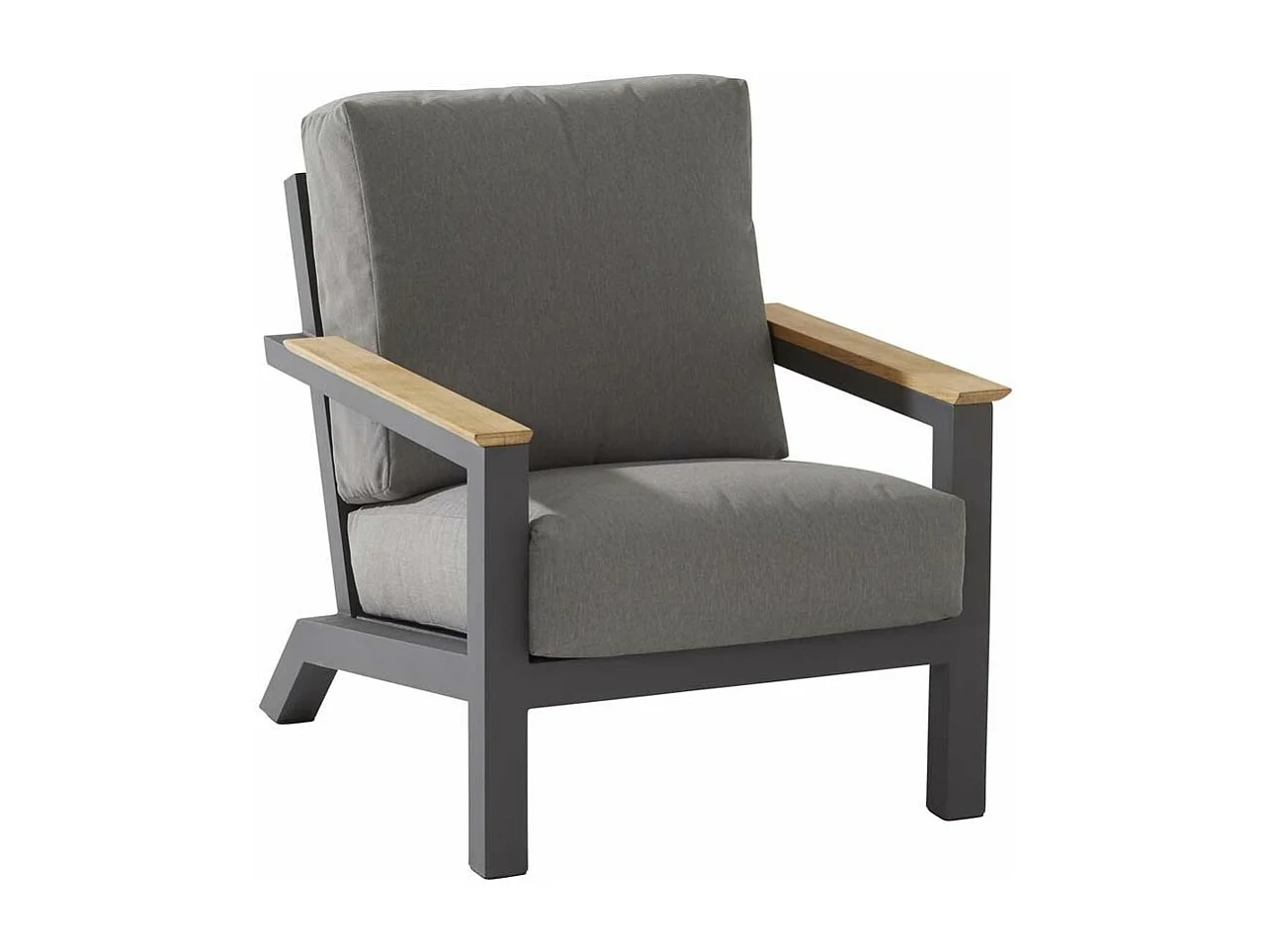 4 Seasons Capitol fauteuil de jardin lounge - gris foncé