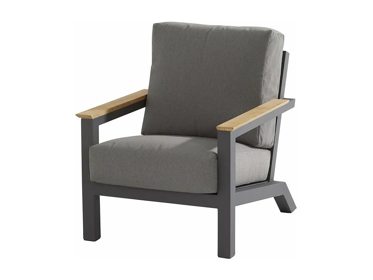 4 Seasons Capitol fauteuil de jardin lounge - gris foncé