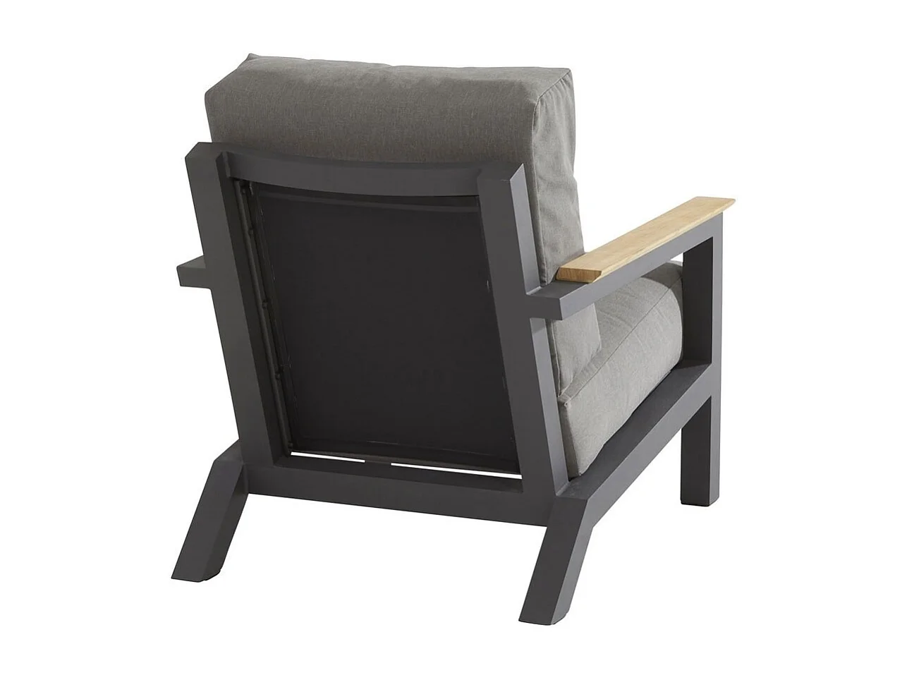 4 Seasons Capitol fauteuil de jardin lounge - gris foncé
