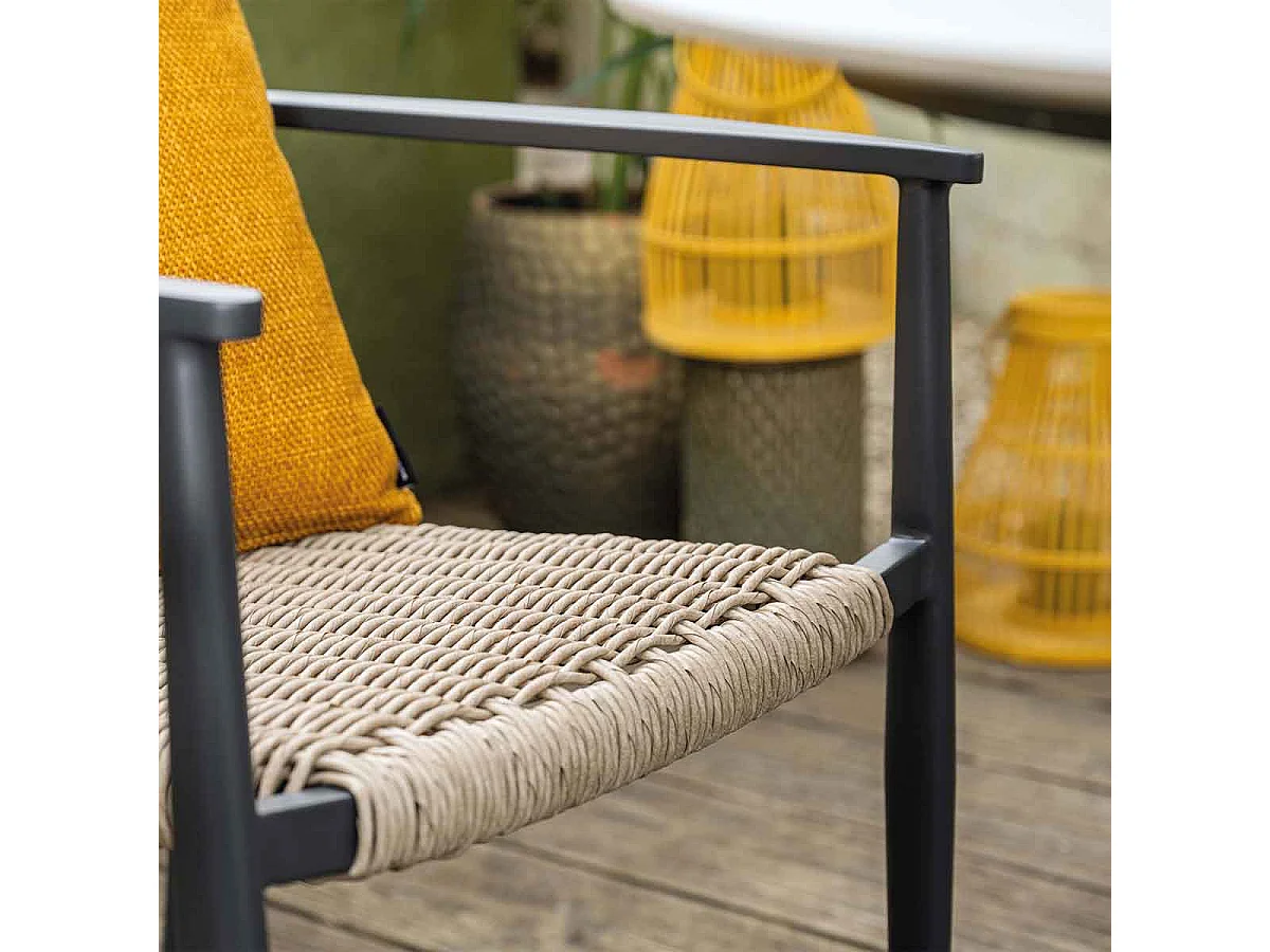 Chaise de jardin Garden Impressions Lily gris foncé