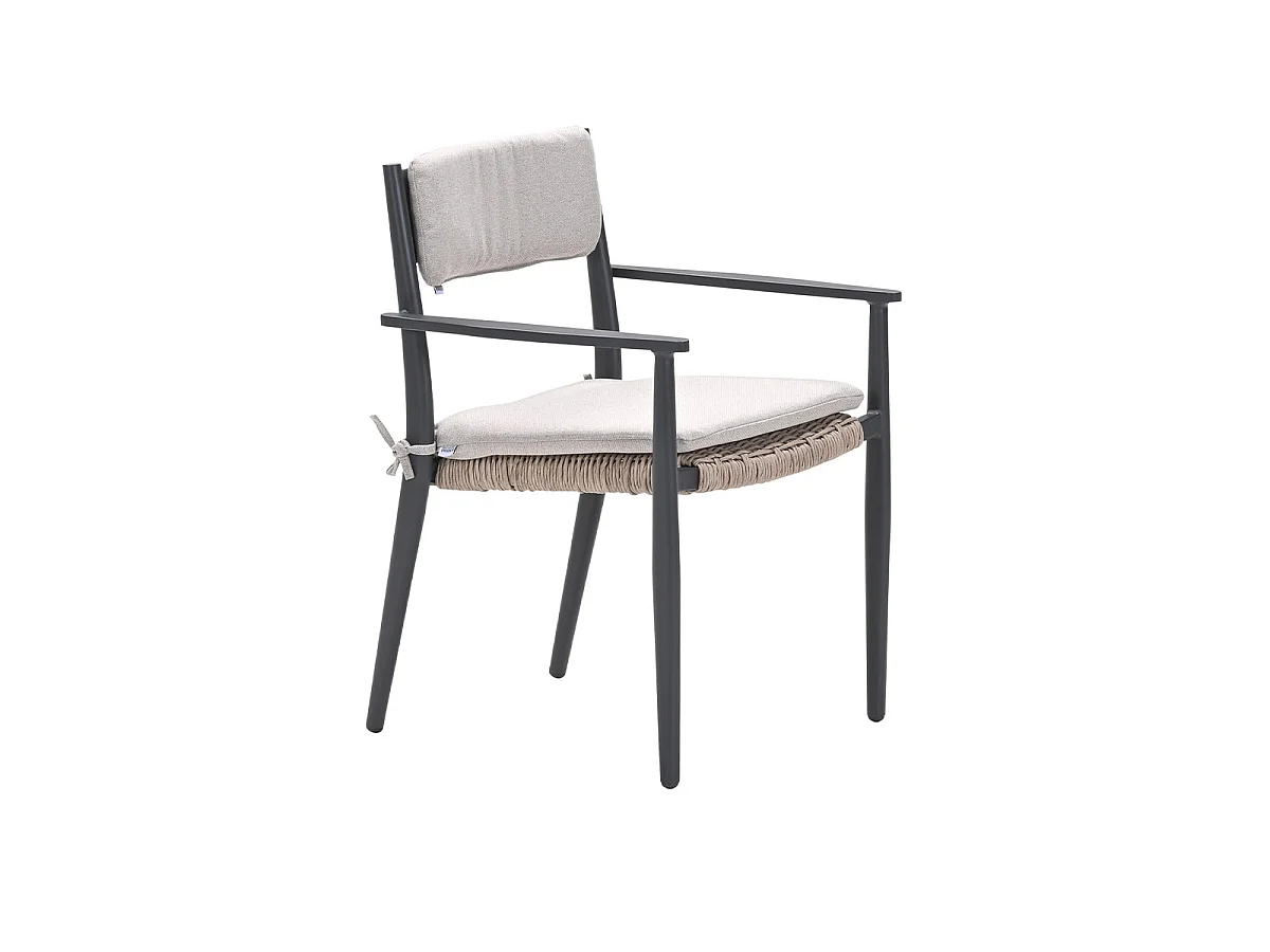 Chaise de jardin Garden Impressions Lily gris foncé