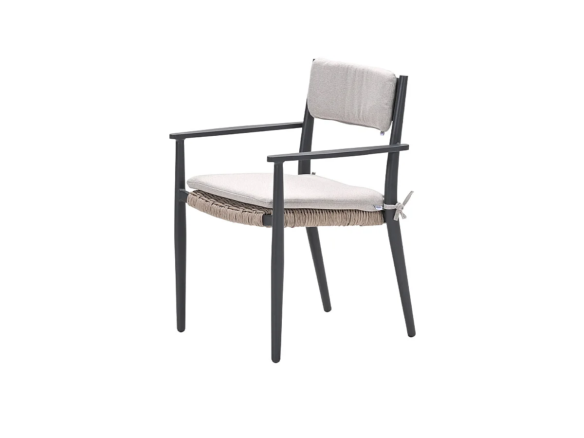 Chaise de jardin Garden Impressions Lily gris foncé