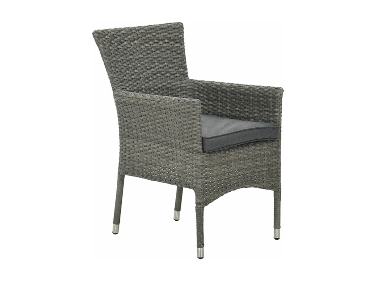 Garden Impressions Jerba tuinstoel grijs - 4 stuks