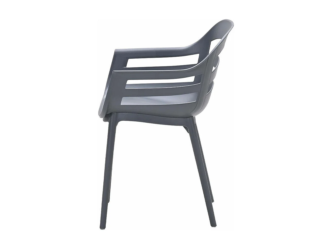 Chaise de jardin Garden Impressions Sunny gris foncé 4 pièces