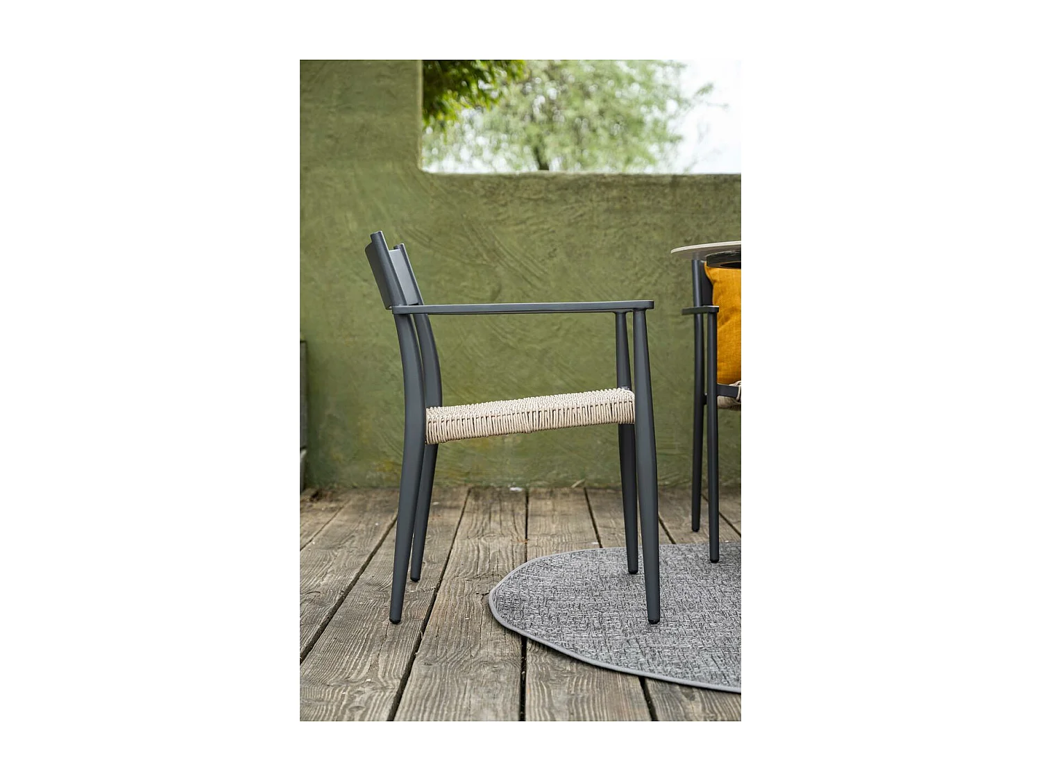 Chaise de jardin Garden Impressions Lily gris foncé - 4 pièces