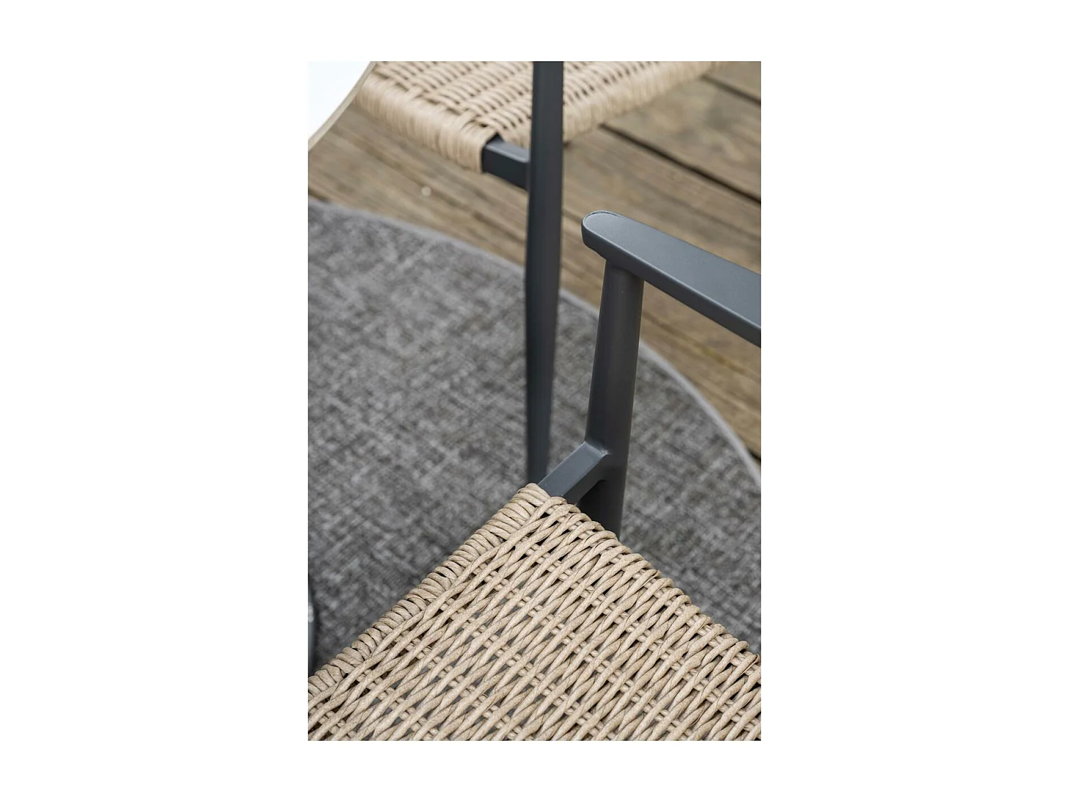 Chaise de jardin Garden Impressions Lily gris foncé - 4 pièces