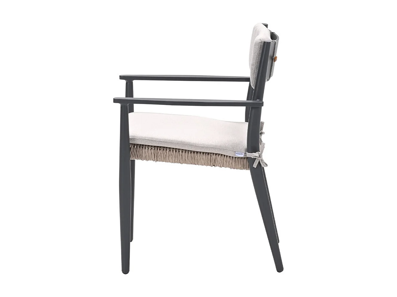 Chaise de jardin Garden Impressions Lily gris foncé - 4 pièces