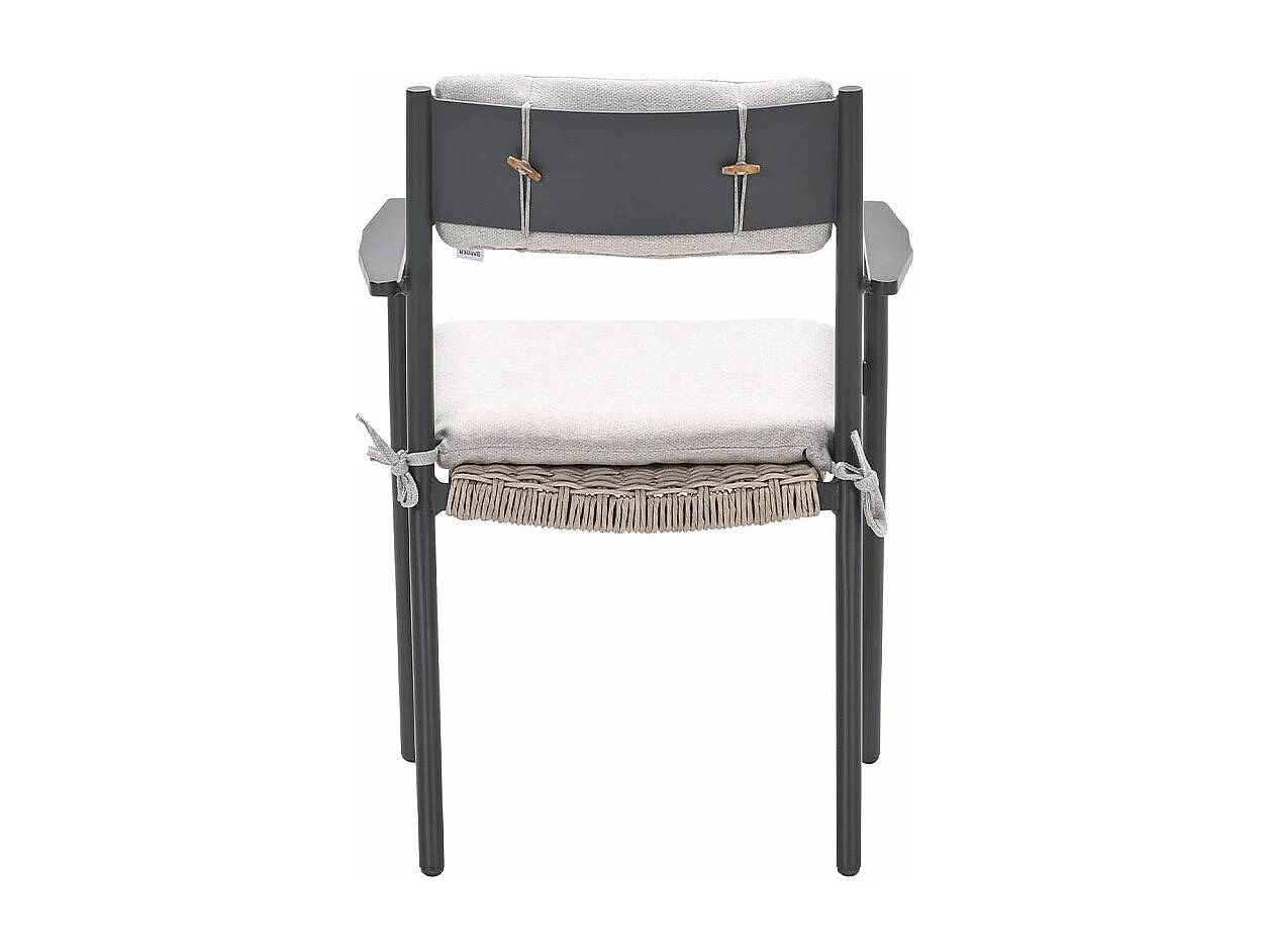 Chaise de jardin Garden Impressions Lily gris foncé - 4 pièces