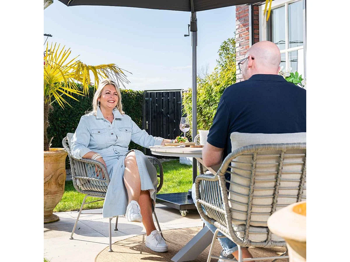 Garden Impressions Lucas dining tuinstoel - grey sand