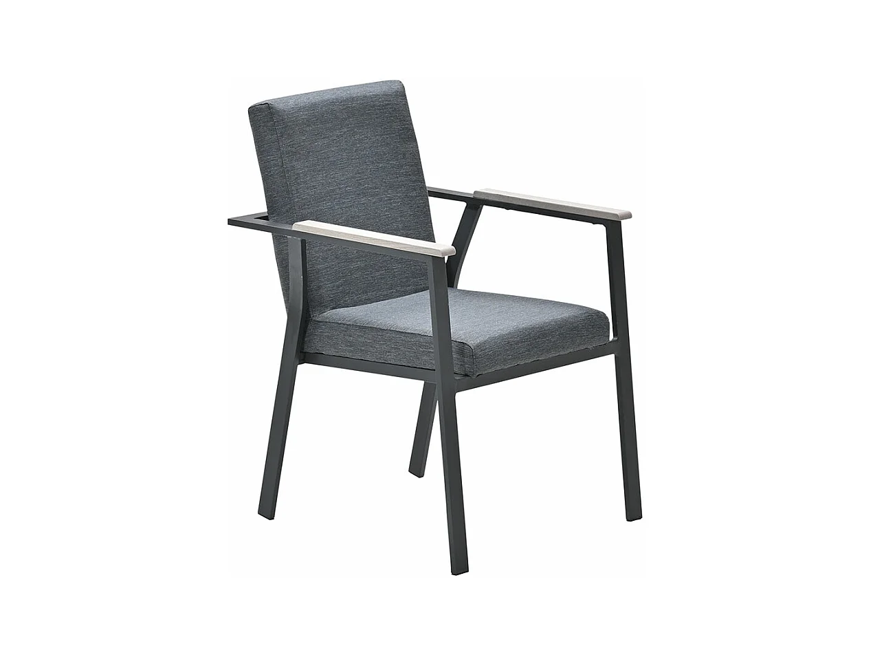 Chaise de jardin Garden Impressions Angela gris foncé