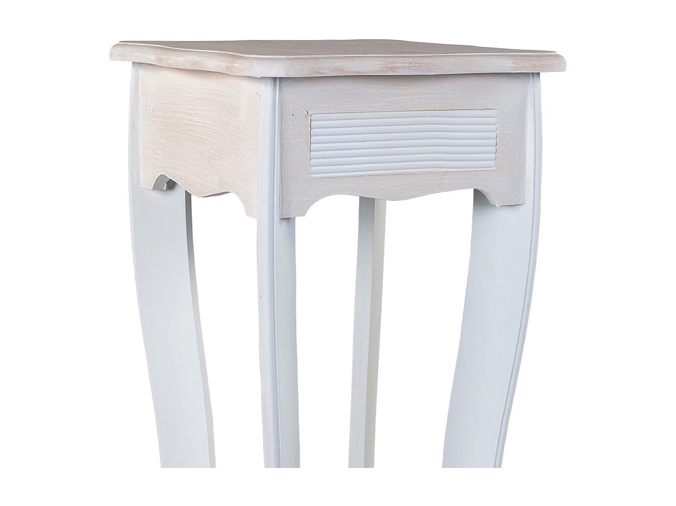 Support de pot en bois blanc 30x30x76