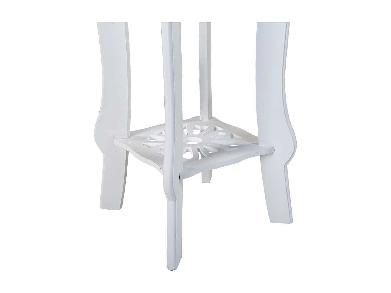 Support de pot en bois blanc 30x30x76