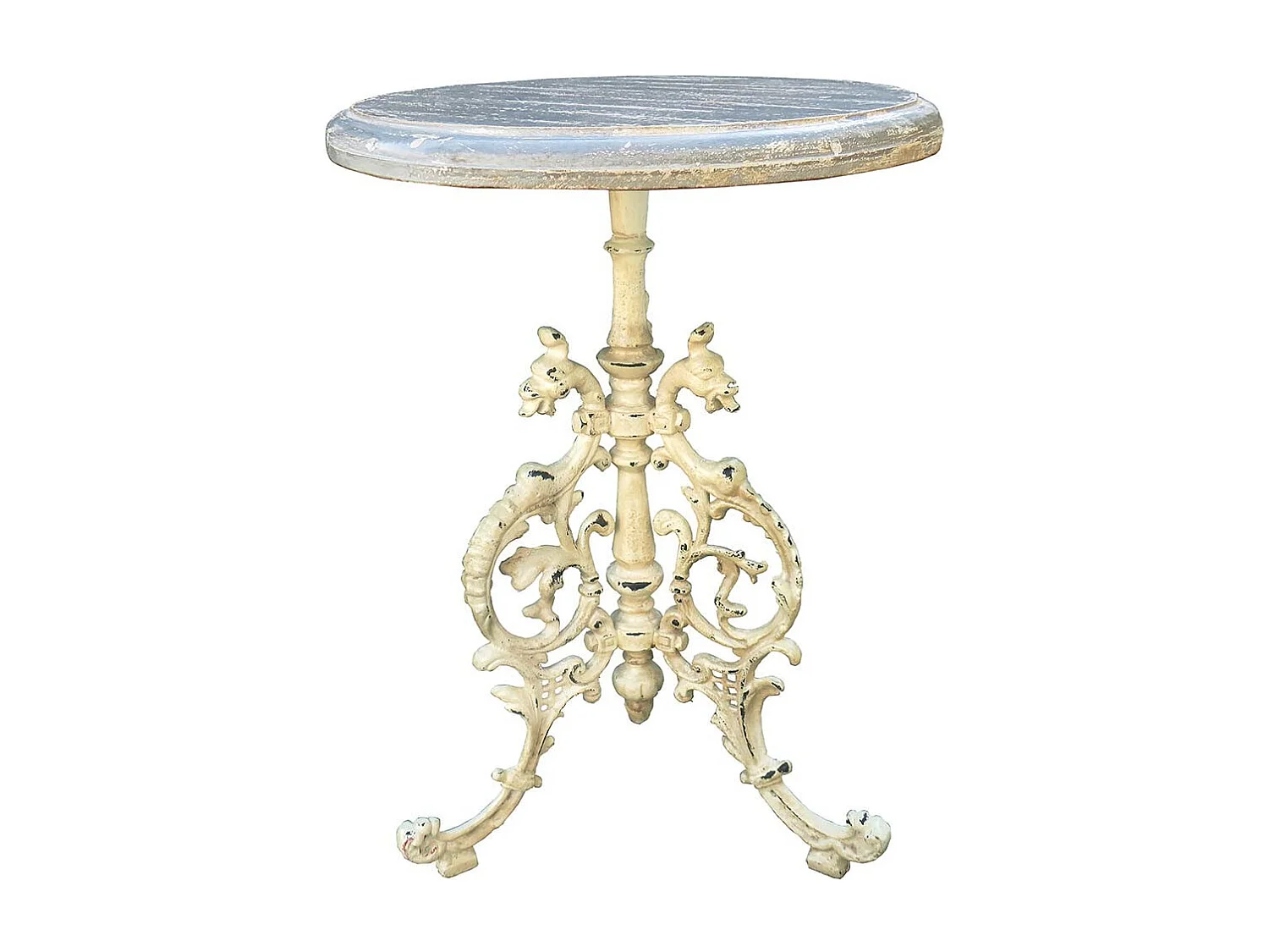 Mesa auxiliar de metal 41x41x53h cm
