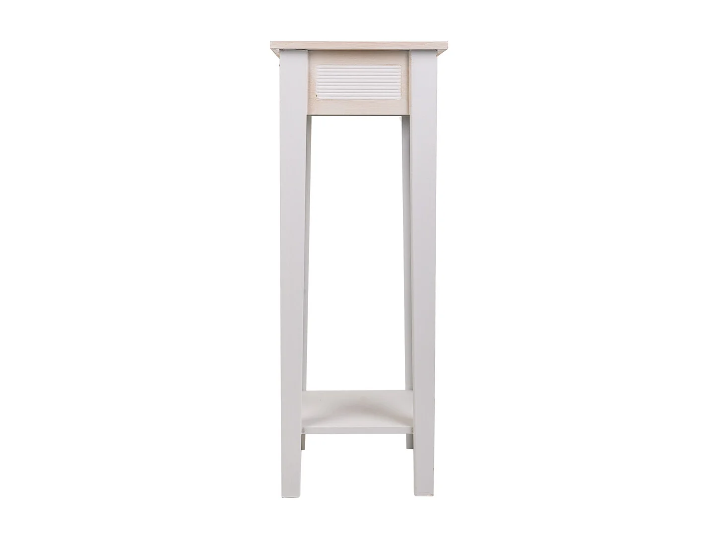 Soporte de maceta de madera blanca 30x30x80 cm