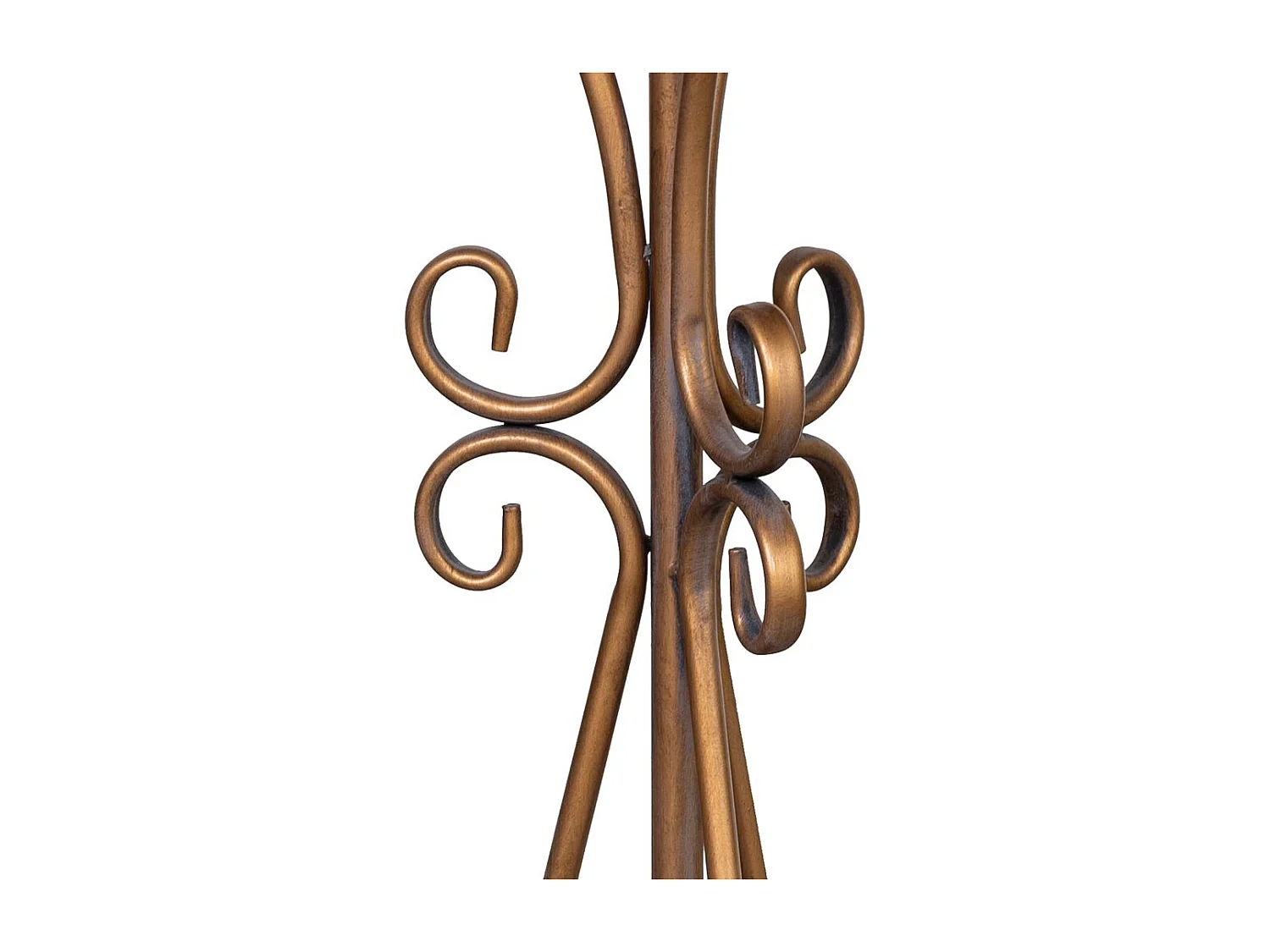 Mesa auxiliar de metal envelhecido dourado 40x40x77