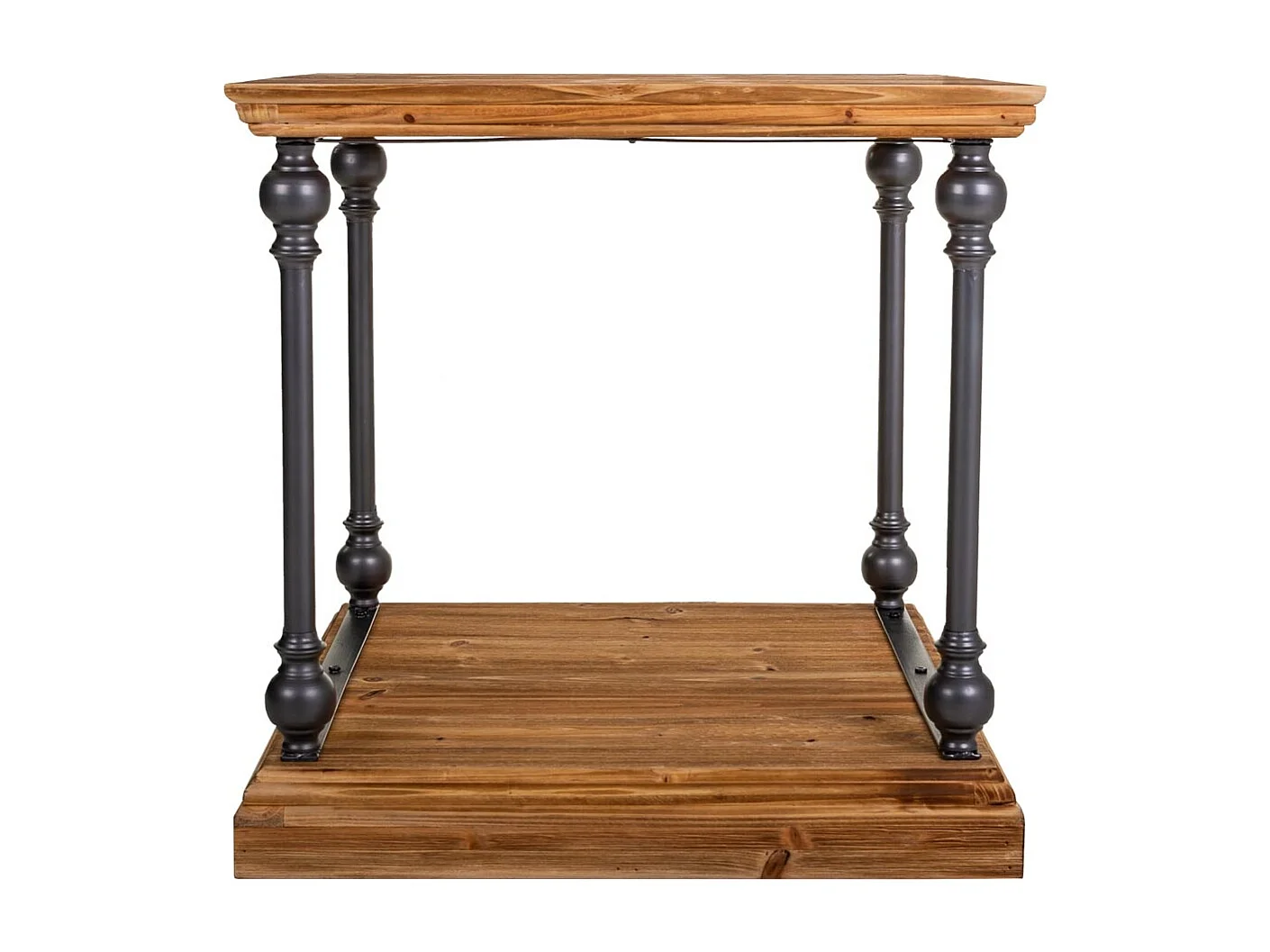 Couchtisch aus Metall und Holz 60x60x60h cm