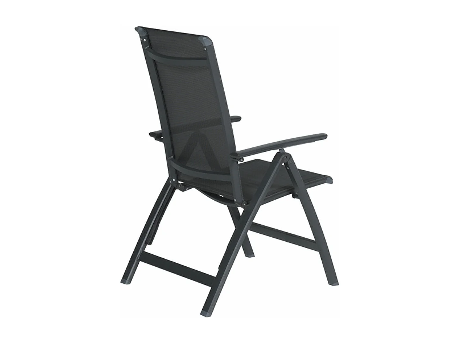 Chaise de jardin réglable Garden Impressions Santana Gris foncé 4 pièces