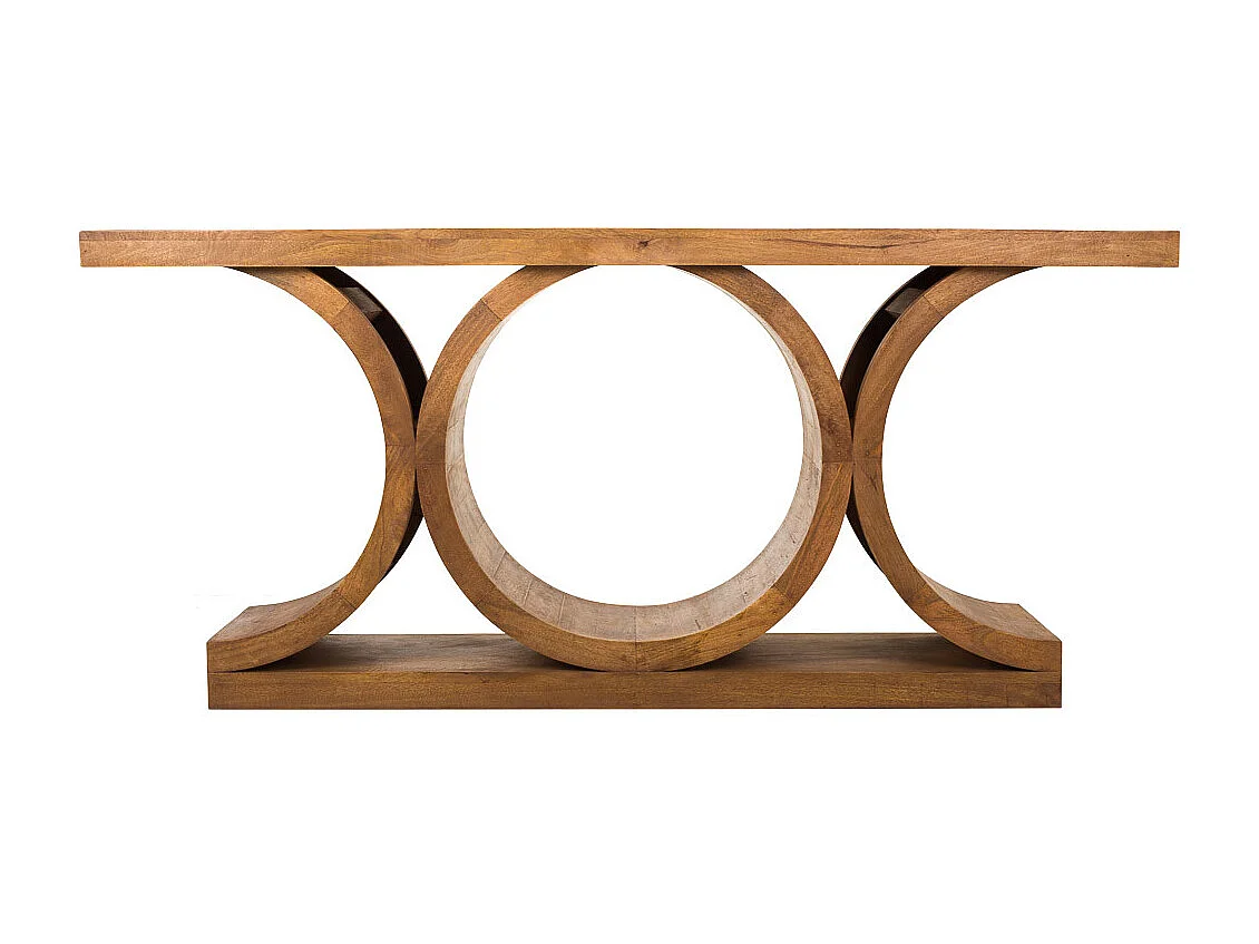 Konsolen aus braunem Holz 173x36x77