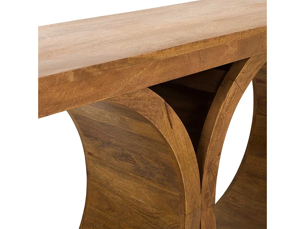 Konsolen aus braunem Holz 173x36x77