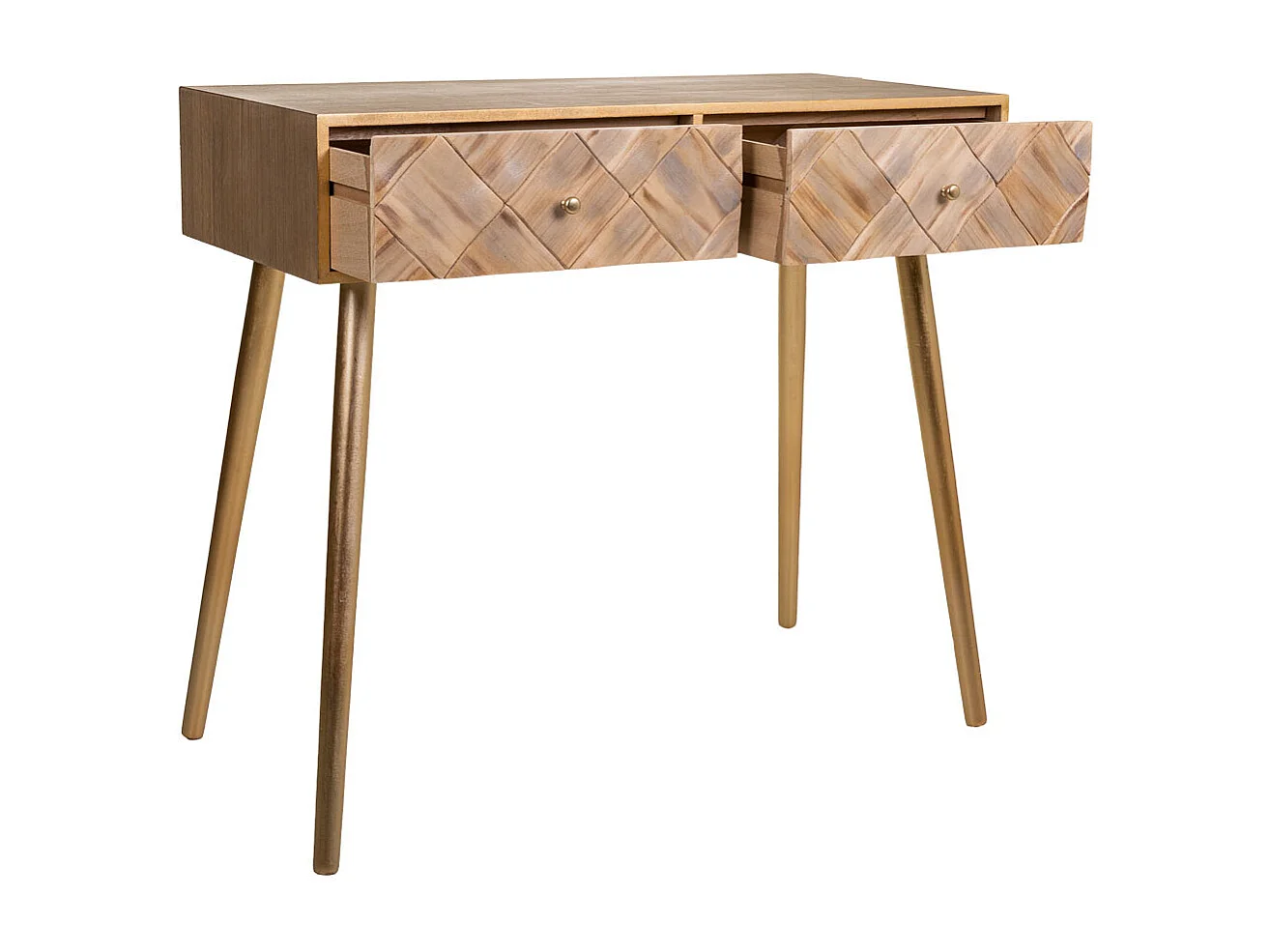 Mobile da ingresso in legno marrone 88x41x79h