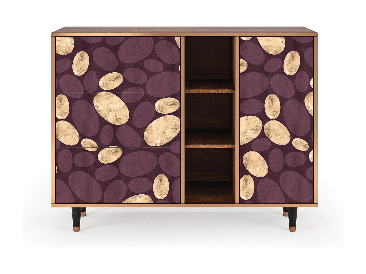 Credenza - 125x98x48 cm - BS2 - Fine Wine, Noce