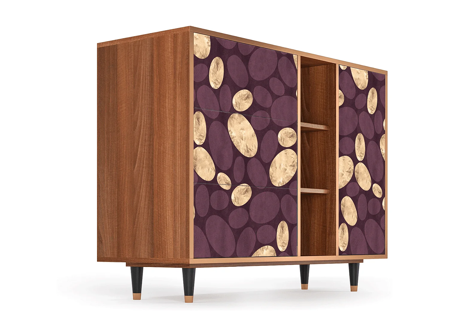 Credenza - 125x98x48 cm - BS2 - Fine Wine, Noce