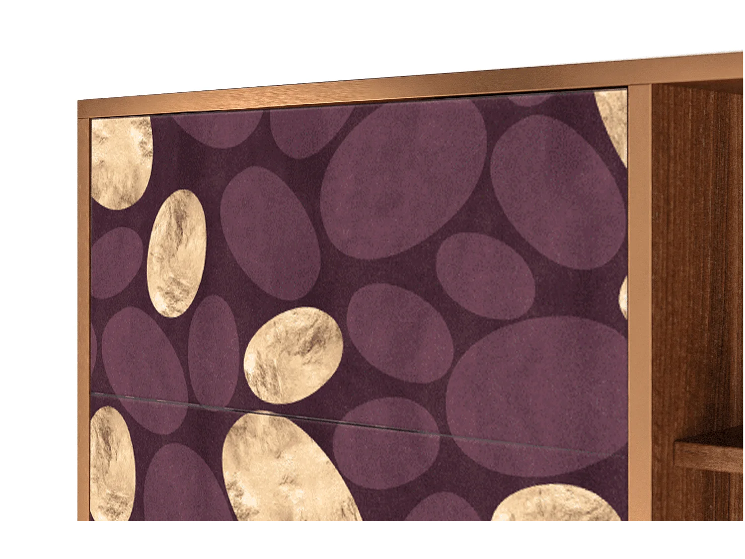 Buffet - 125x98x48 cm - BS2 - Fine Wine, Noyer