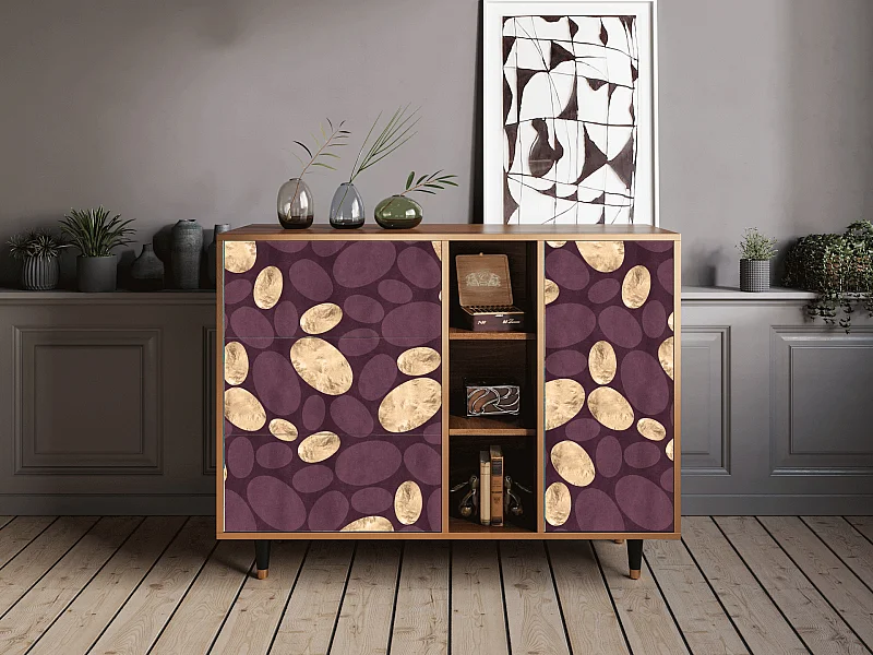 Buffet - 125x98x48 cm - BS2 - Fine Wine, Noyer