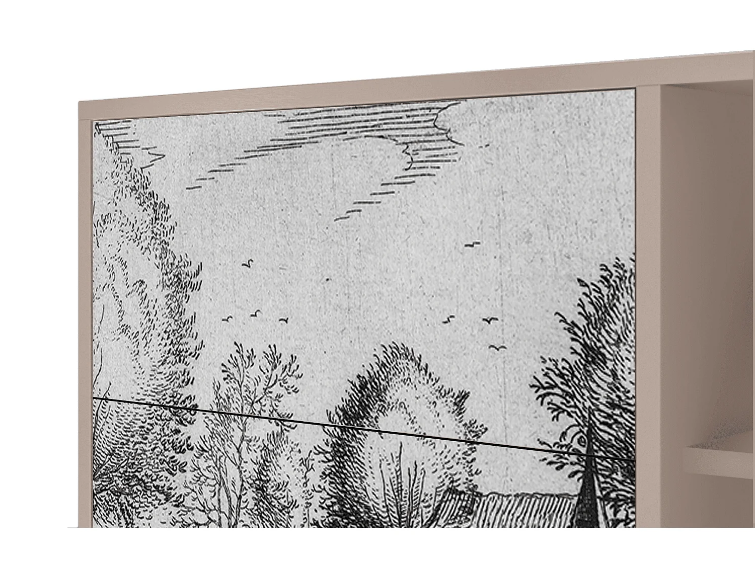 Buffet - 125x98x48 cm - BS2 - A Pond, Latte