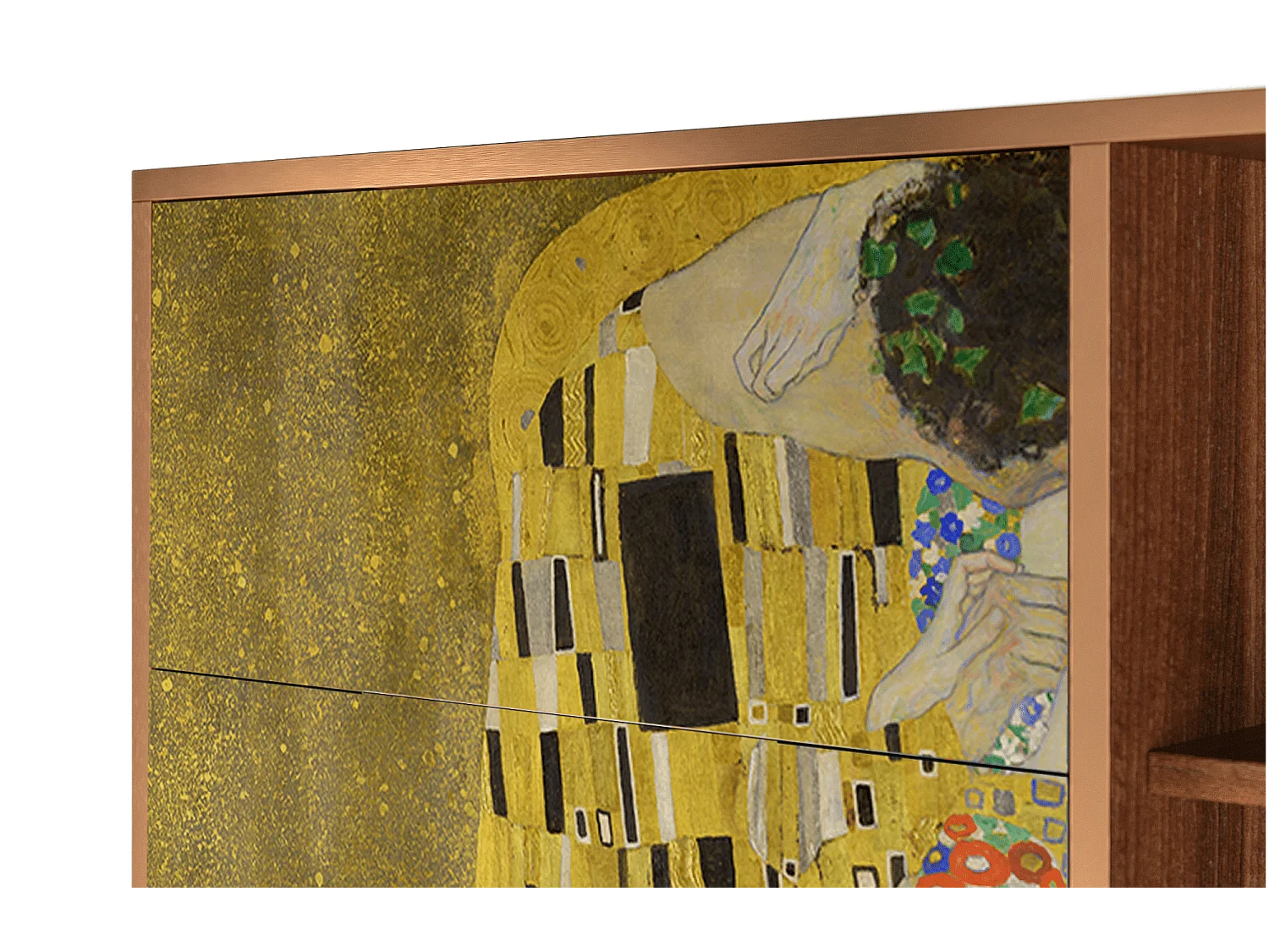 Buffet - 125x98x48 cm - BS2 - The Kiss by Klimt , Noyer