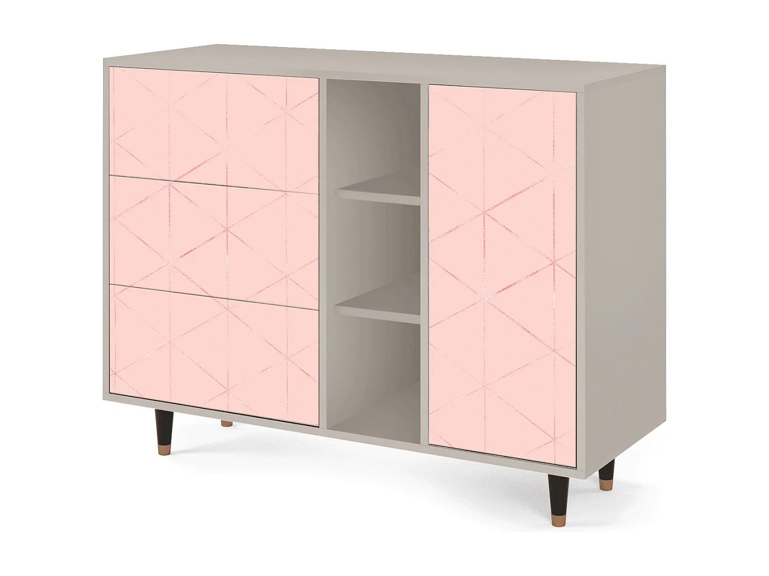 Buffet - 125x98x48 cm - BS2 - Rose Quartz, Sable