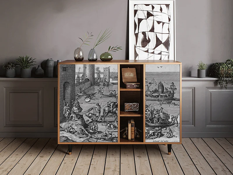 Buffet - 125x98x48 cm - BS2 - Saint Martin, Noyer