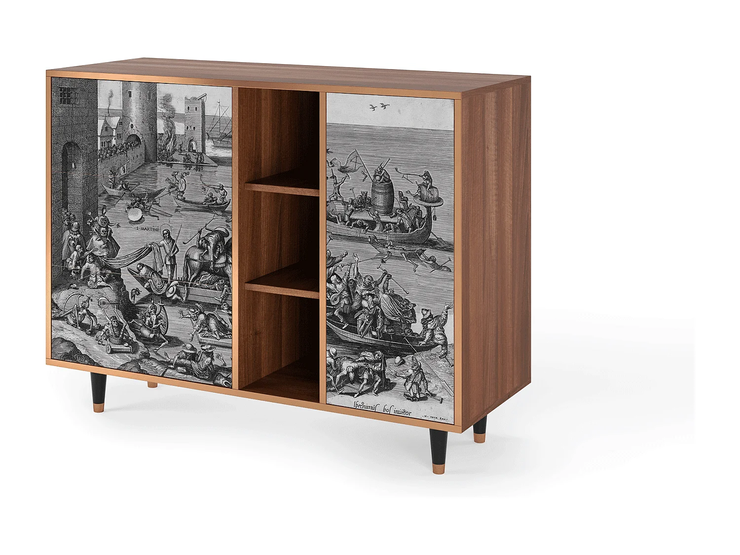 Credenza - 125x98x48 cm - BS2 - Saint Martin, Noce