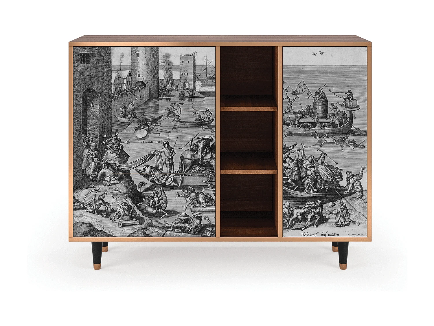 Buffet - 125x98x48 cm - BS2 - Saint Martin, Noyer