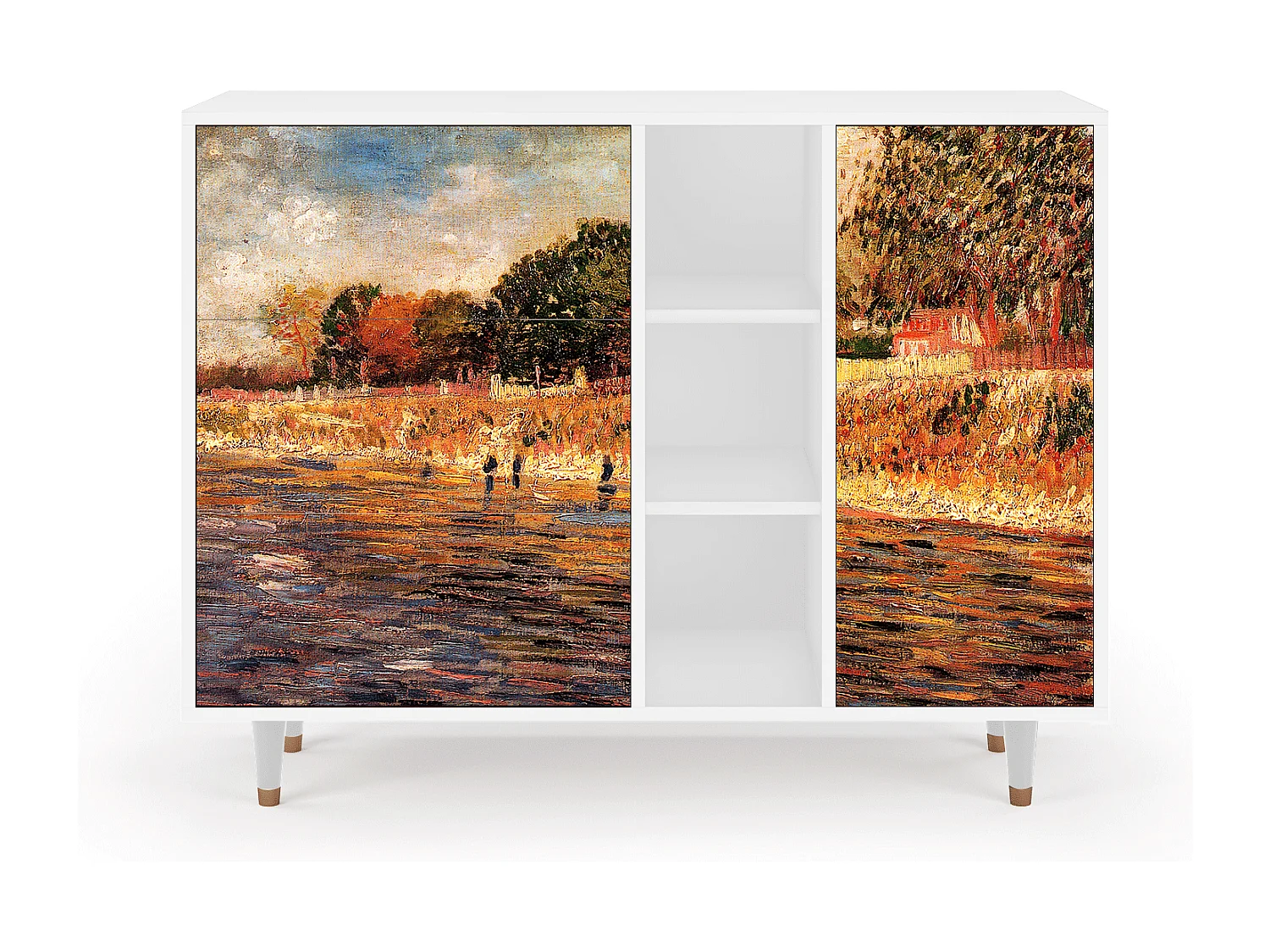 Dressoir - 125x98x48 cm - BS2 - The Banks, Wit