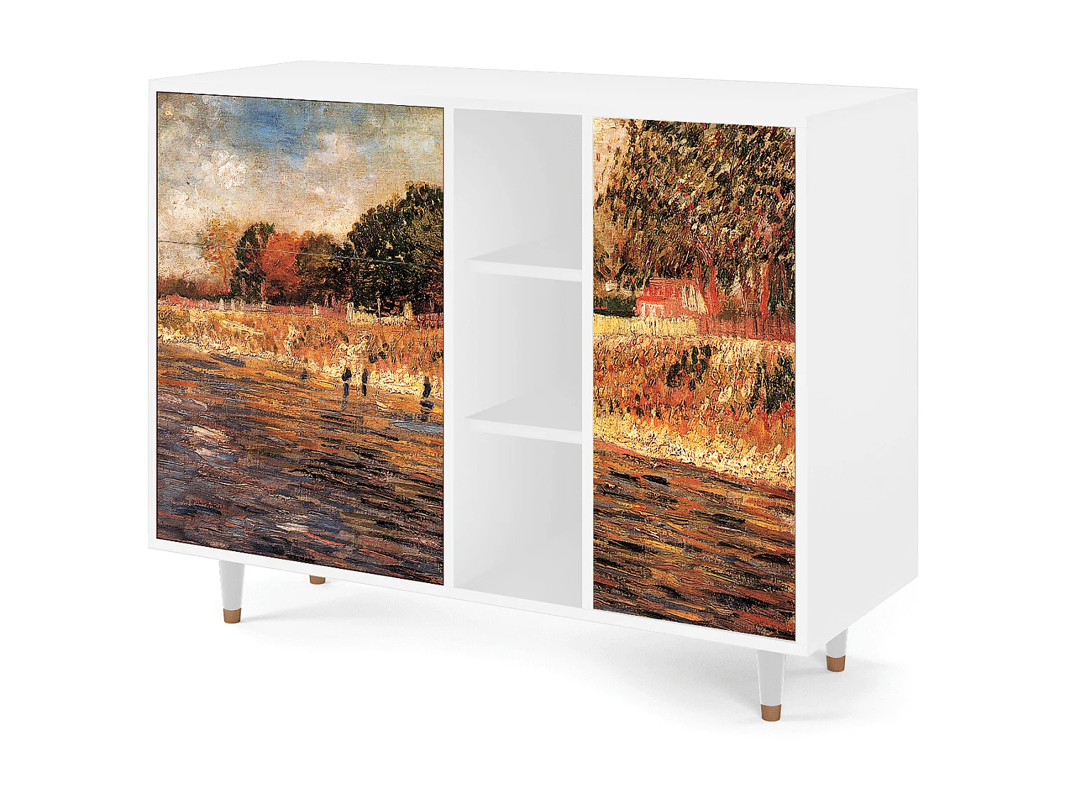 Dressoir - 125x98x48 cm - BS2 - The Banks, Wit